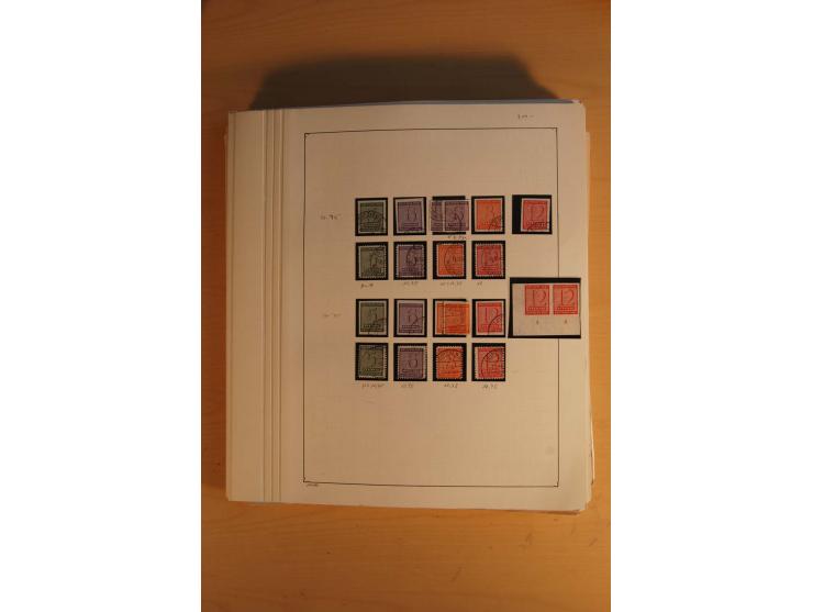 1945/49, sehr umfangreiche, ungebrauchte/postfrische und gestempelte Sammlung inkl. einiger Lokalausgaben mit vielen Farben, 