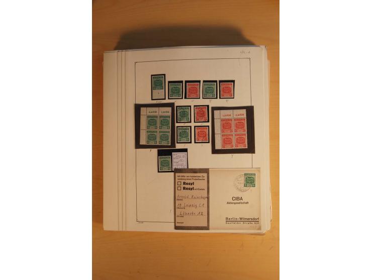 1945/49, sehr umfangreiche, ungebrauchte/postfrische und gestempelte Sammlung inkl. einiger Lokalausgaben mit vielen Farben, 