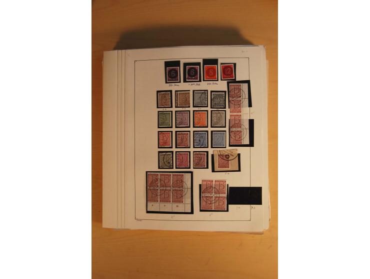 1945/49, sehr umfangreiche, ungebrauchte/postfrische und gestempelte Sammlung inkl. einiger Lokalausgaben mit vielen Farben, 