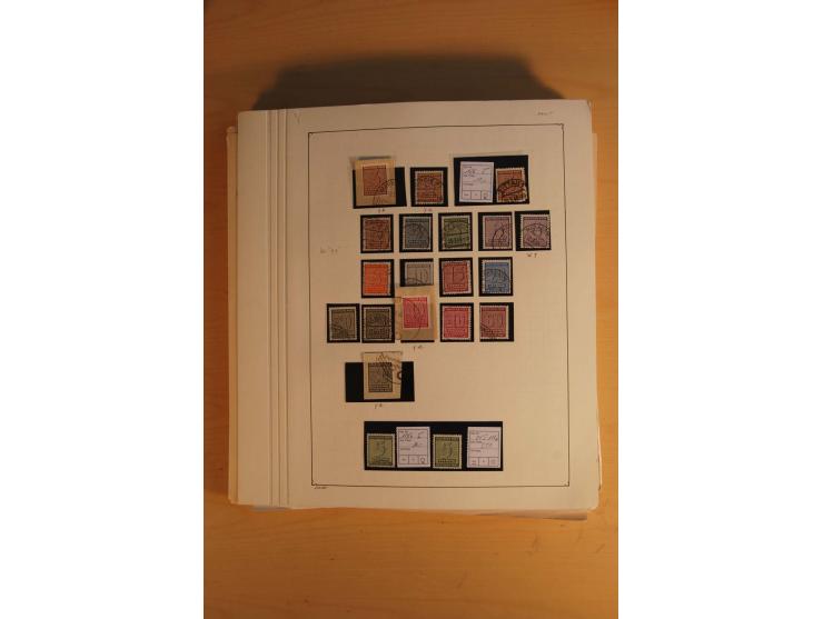 1945/49, sehr umfangreiche, ungebrauchte/postfrische und gestempelte Sammlung inkl. einiger Lokalausgaben mit vielen Farben, 