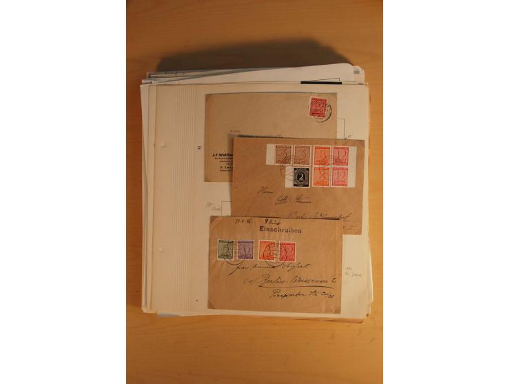1945/49, sehr umfangreiche, ungebrauchte/postfrische und gestempelte Sammlung inkl. einiger Lokalausgaben mit vielen Farben, 
