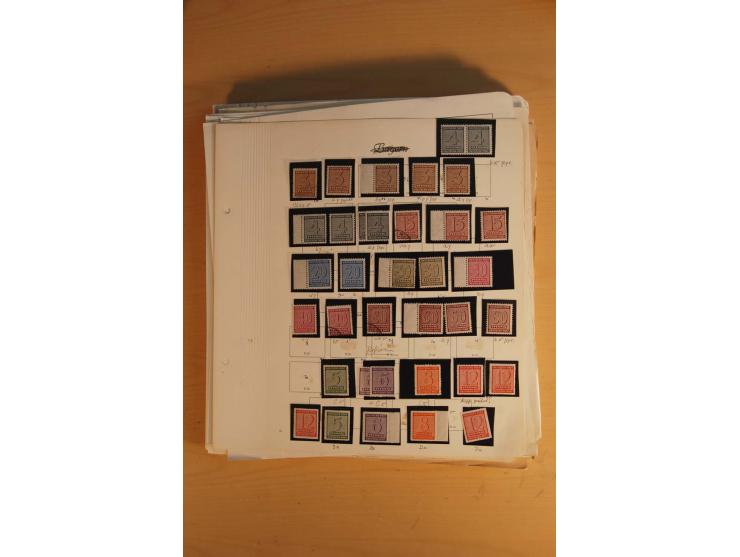 1945/49, sehr umfangreiche, ungebrauchte/postfrische und gestempelte Sammlung inkl. einiger Lokalausgaben mit vielen Farben, 