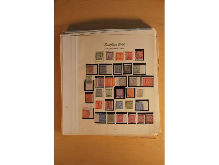 1945/49, sehr umfangreiche, ungebrauchte/postfrische und gestempelte Sammlung inkl. einiger Lokalausgaben mit vielen Farben, 