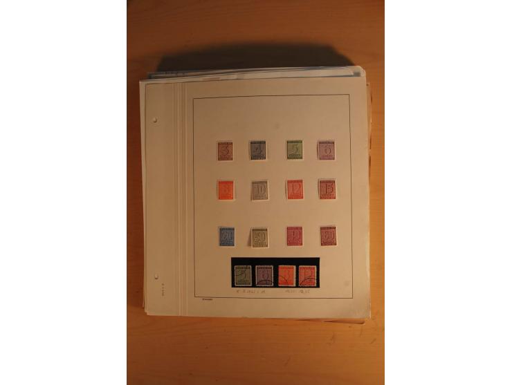 1945/49, sehr umfangreiche, ungebrauchte/postfrische und gestempelte Sammlung inkl. einiger Lokalausgaben mit vielen Farben, 