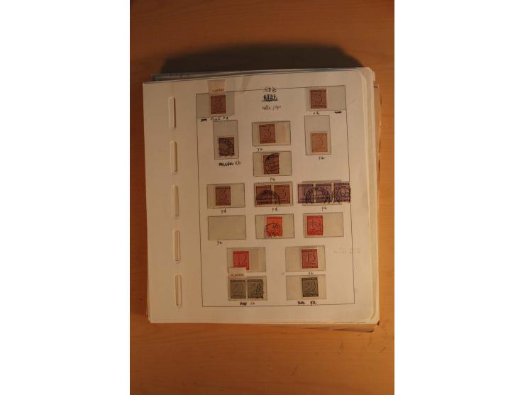 1945/49, sehr umfangreiche, ungebrauchte/postfrische und gestempelte Sammlung inkl. einiger Lokalausgaben mit vielen Farben, 