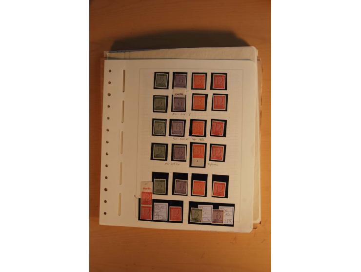 1945/49, sehr umfangreiche, ungebrauchte/postfrische und gestempelte Sammlung inkl. einiger Lokalausgaben mit vielen Farben, 