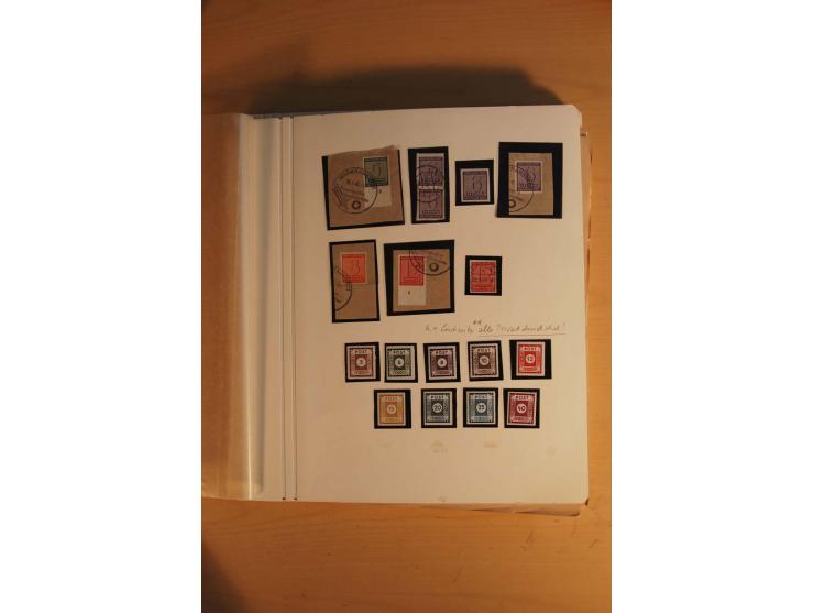1945/49, sehr umfangreiche, ungebrauchte/postfrische und gestempelte Sammlung inkl. einiger Lokalausgaben mit vielen Farben, 
