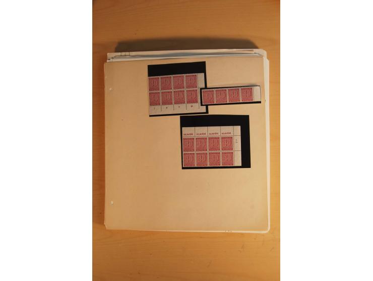 1945/49, sehr umfangreiche, ungebrauchte/postfrische und gestempelte Sammlung inkl. einiger Lokalausgaben mit vielen Farben, 