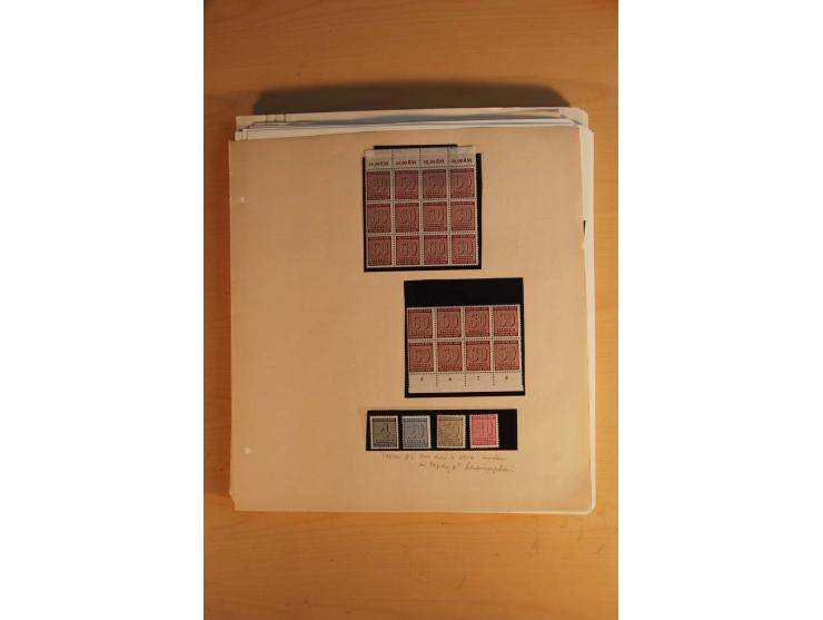 1945/49, sehr umfangreiche, ungebrauchte/postfrische und gestempelte Sammlung inkl. einiger Lokalausgaben mit vielen Farben, 