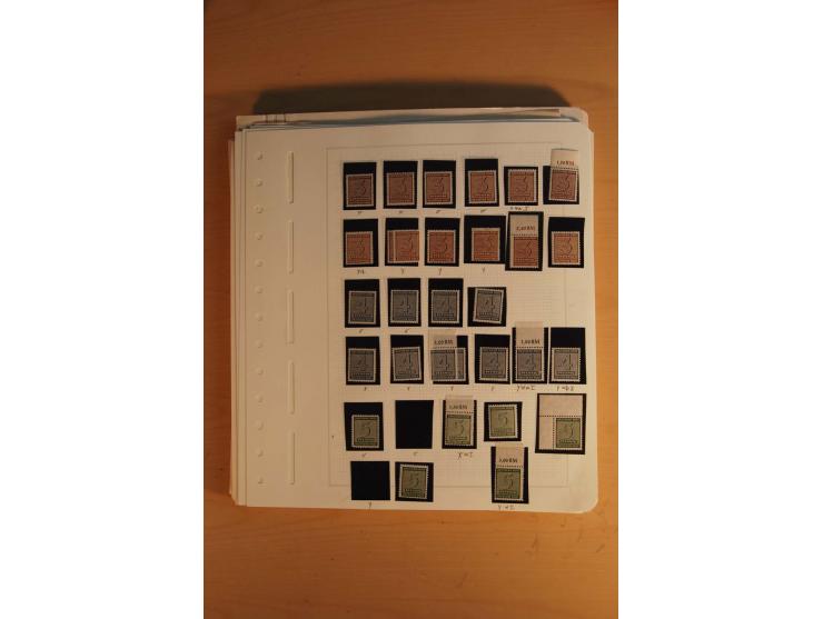1945/49, sehr umfangreiche, ungebrauchte/postfrische und gestempelte Sammlung inkl. einiger Lokalausgaben mit vielen Farben, 