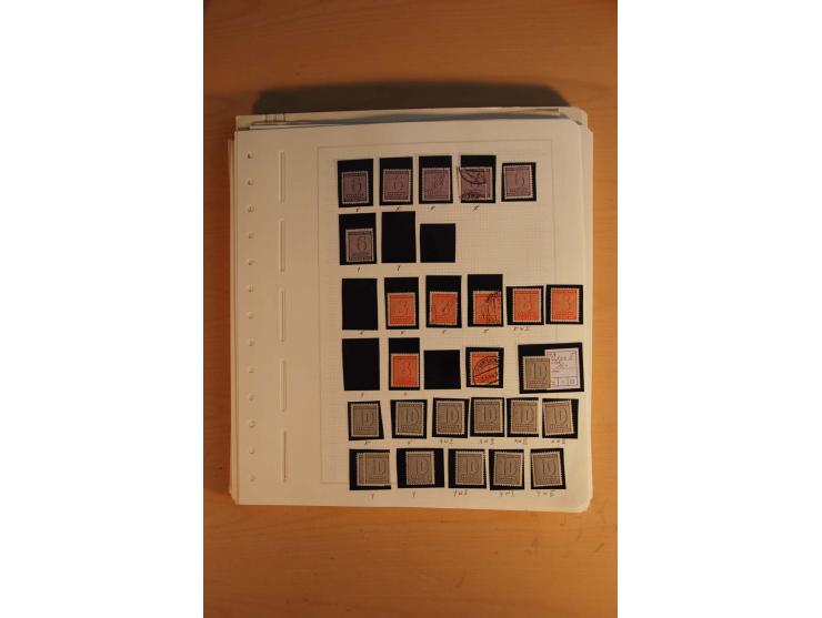 1945/49, sehr umfangreiche, ungebrauchte/postfrische und gestempelte Sammlung inkl. einiger Lokalausgaben mit vielen Farben, 