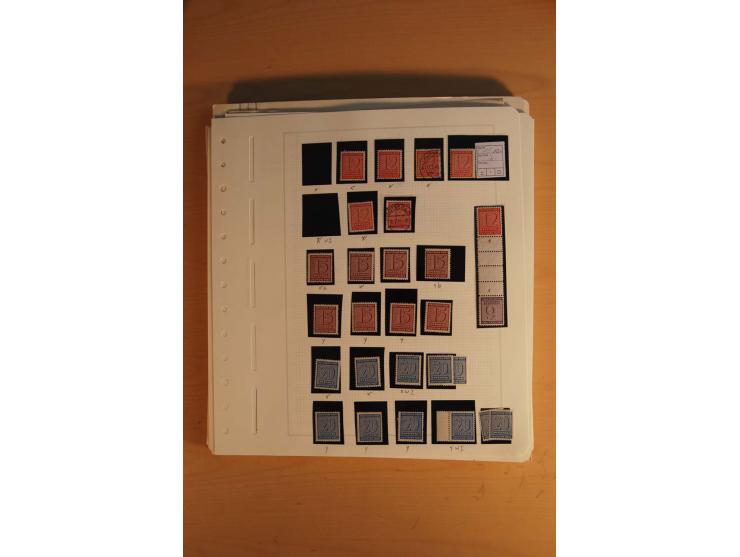 1945/49, sehr umfangreiche, ungebrauchte/postfrische und gestempelte Sammlung inkl. einiger Lokalausgaben mit vielen Farben, 