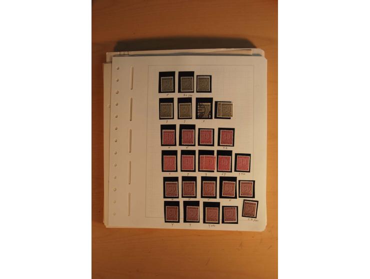 1945/49, sehr umfangreiche, ungebrauchte/postfrische und gestempelte Sammlung inkl. einiger Lokalausgaben mit vielen Farben, 