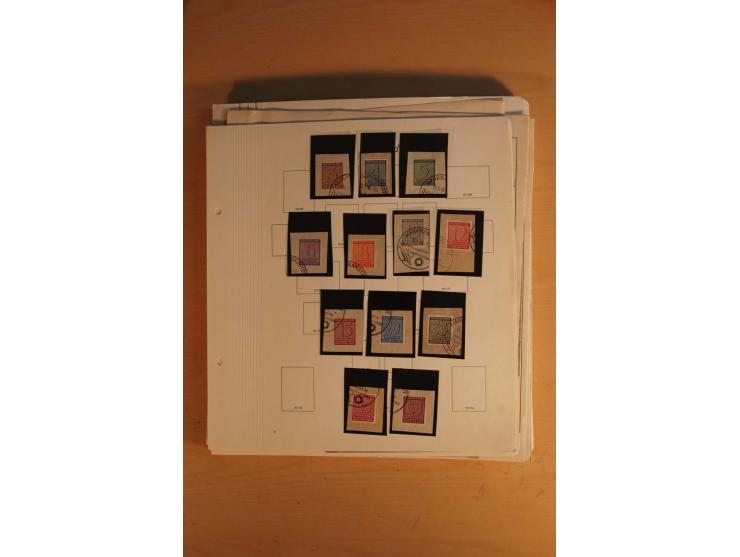 1945/49, sehr umfangreiche, ungebrauchte/postfrische und gestempelte Sammlung inkl. einiger Lokalausgaben mit vielen Farben, 