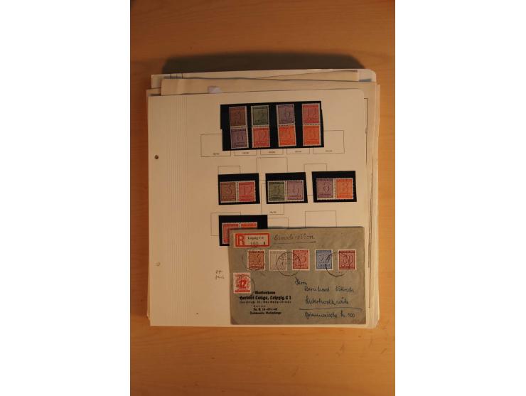 1945/49, sehr umfangreiche, ungebrauchte/postfrische und gestempelte Sammlung inkl. einiger Lokalausgaben mit vielen Farben, 