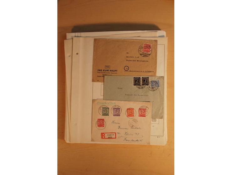 1945/49, sehr umfangreiche, ungebrauchte/postfrische und gestempelte Sammlung inkl. einiger Lokalausgaben mit vielen Farben, 