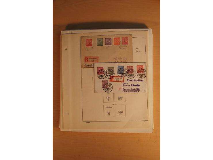 1945/49, sehr umfangreiche, ungebrauchte/postfrische und gestempelte Sammlung inkl. einiger Lokalausgaben mit vielen Farben, 