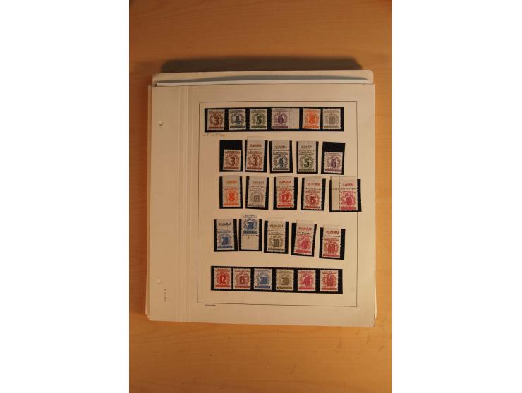 1945/49, sehr umfangreiche, ungebrauchte/postfrische und gestempelte Sammlung inkl. einiger Lokalausgaben mit vielen Farben, 