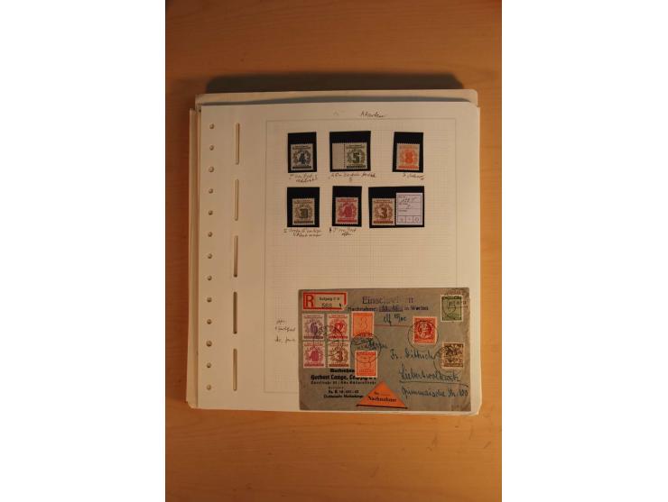 1945/49, sehr umfangreiche, ungebrauchte/postfrische und gestempelte Sammlung inkl. einiger Lokalausgaben mit vielen Farben, 