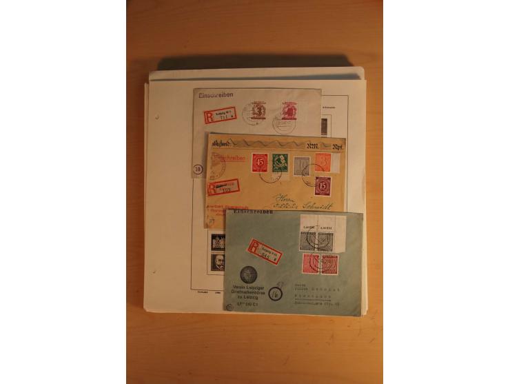 1945/49, sehr umfangreiche, ungebrauchte/postfrische und gestempelte Sammlung inkl. einiger Lokalausgaben mit vielen Farben, 