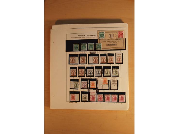 1945/49, sehr umfangreiche, ungebrauchte/postfrische und gestempelte Sammlung inkl. einiger Lokalausgaben mit vielen Farben, 