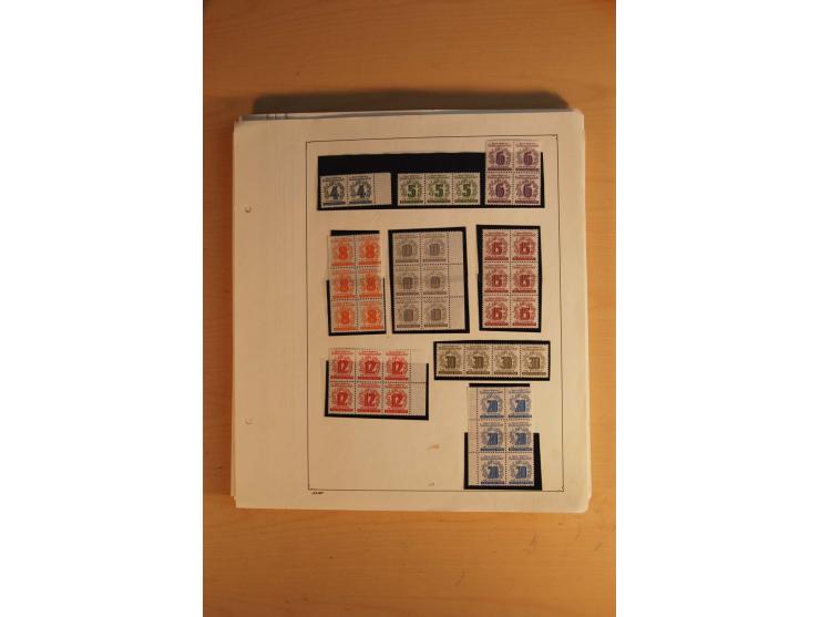 1945/49, sehr umfangreiche, ungebrauchte/postfrische und gestempelte Sammlung inkl. einiger Lokalausgaben mit vielen Farben, 