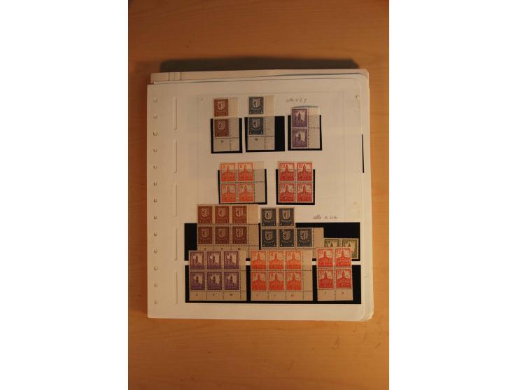 1945/49, sehr umfangreiche, ungebrauchte/postfrische und gestempelte Sammlung inkl. einiger Lokalausgaben mit vielen Farben, 