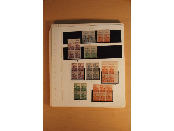 1945/49, sehr umfangreiche, ungebrauchte/postfrische und gestempelte Sammlung inkl. einiger Lokalausgaben mit vielen Farben, 