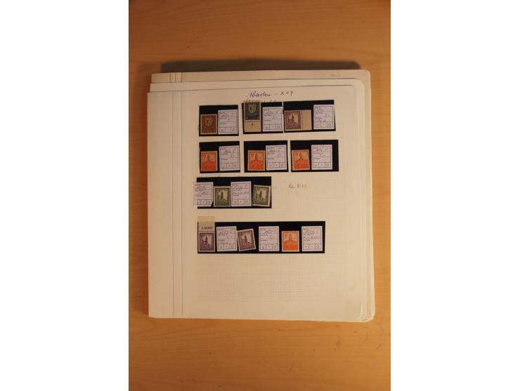1945/49, sehr umfangreiche, ungebrauchte/postfrische und gestempelte Sammlung inkl. einiger Lokalausgaben mit vielen Farben, 
