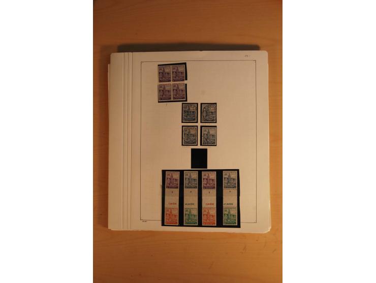 1945/49, sehr umfangreiche, ungebrauchte/postfrische und gestempelte Sammlung inkl. einiger Lokalausgaben mit vielen Farben, 