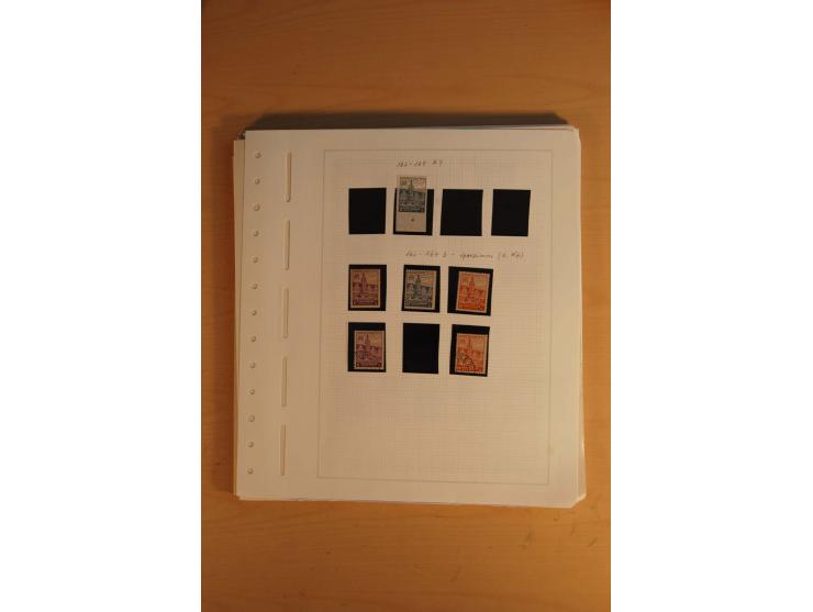 1945/49, sehr umfangreiche, ungebrauchte/postfrische und gestempelte Sammlung inkl. einiger Lokalausgaben mit vielen Farben, 