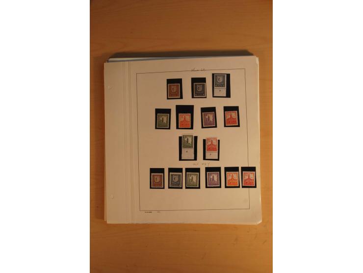 1945/49, sehr umfangreiche, ungebrauchte/postfrische und gestempelte Sammlung inkl. einiger Lokalausgaben mit vielen Farben, 