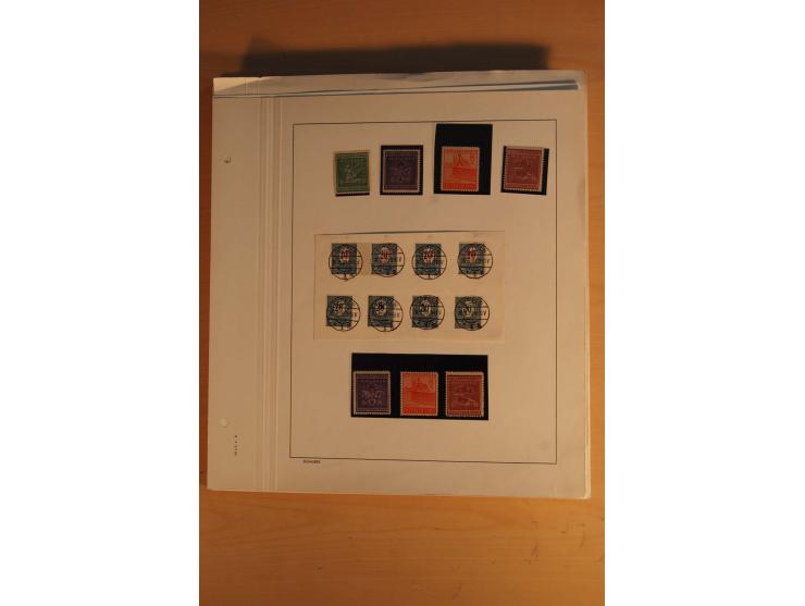 1945/49, sehr umfangreiche, ungebrauchte/postfrische und gestempelte Sammlung inkl. einiger Lokalausgaben mit vielen Farben, 