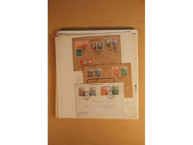 1945/49, sehr umfangreiche, ungebrauchte/postfrische und gestempelte Sammlung inkl. einiger Lokalausgaben mit vielen Farben, 