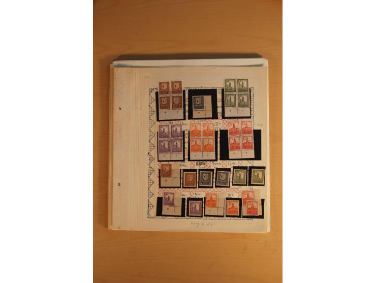 1945/49, sehr umfangreiche, ungebrauchte/postfrische und gestempelte Sammlung inkl. einiger Lokalausgaben mit vielen Farben, 