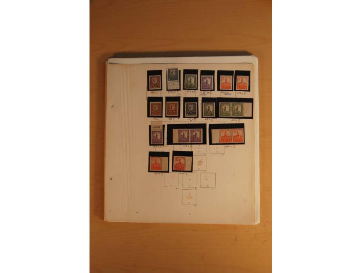 1945/49, sehr umfangreiche, ungebrauchte/postfrische und gestempelte Sammlung inkl. einiger Lokalausgaben mit vielen Farben, 