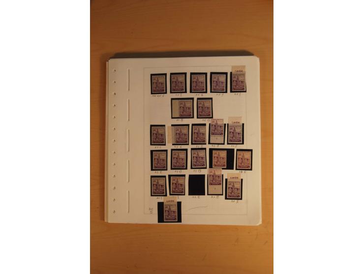 1945/49, sehr umfangreiche, ungebrauchte/postfrische und gestempelte Sammlung inkl. einiger Lokalausgaben mit vielen Farben, 