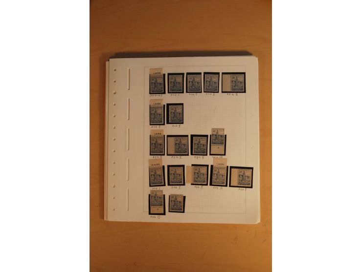 1945/49, sehr umfangreiche, ungebrauchte/postfrische und gestempelte Sammlung inkl. einiger Lokalausgaben mit vielen Farben, 