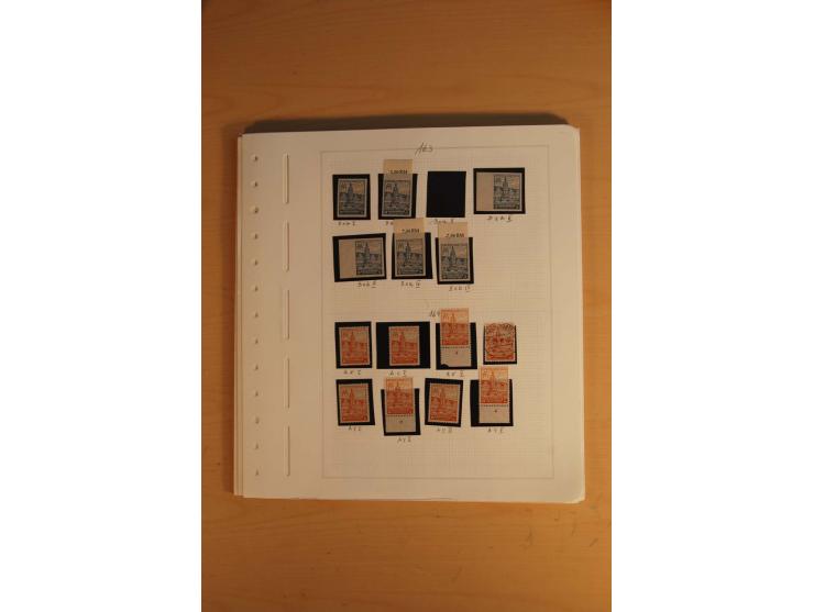 1945/49, sehr umfangreiche, ungebrauchte/postfrische und gestempelte Sammlung inkl. einiger Lokalausgaben mit vielen Farben, 