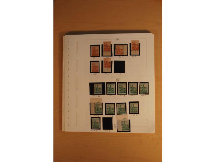1945/49, sehr umfangreiche, ungebrauchte/postfrische und gestempelte Sammlung inkl. einiger Lokalausgaben mit vielen Farben, 