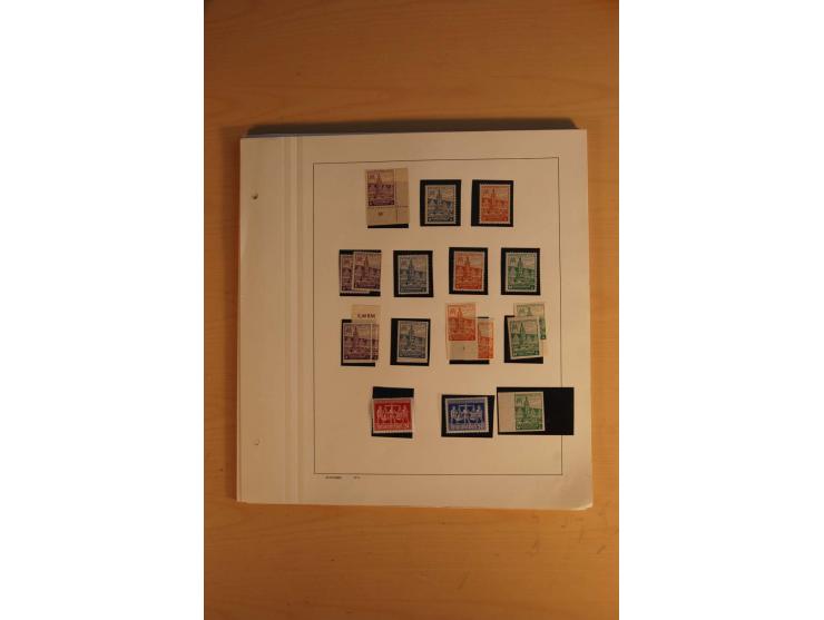 1945/49, sehr umfangreiche, ungebrauchte/postfrische und gestempelte Sammlung inkl. einiger Lokalausgaben mit vielen Farben, 