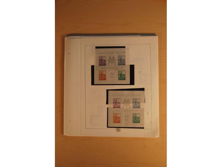 1945/49, sehr umfangreiche, ungebrauchte/postfrische und gestempelte Sammlung inkl. einiger Lokalausgaben mit vielen Farben, 