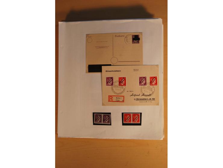 1945/49, sehr umfangreiche, ungebrauchte/postfrische und gestempelte Sammlung inkl. einiger Lokalausgaben mit vielen Farben, 