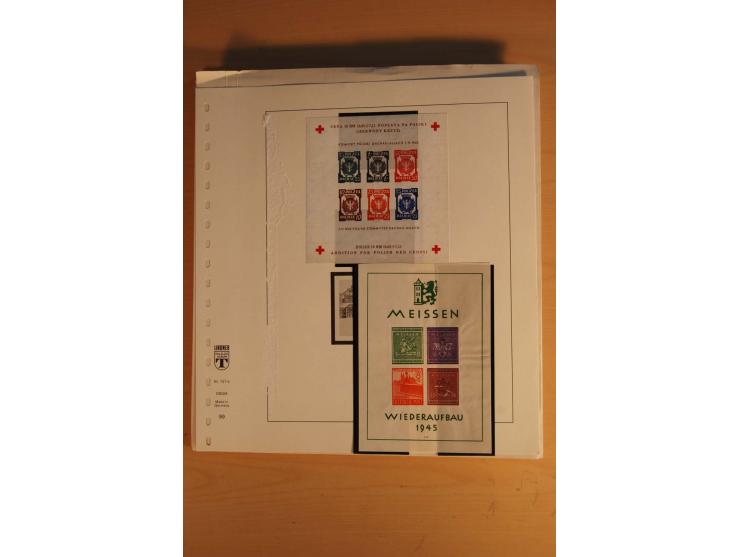 1945/49, sehr umfangreiche, ungebrauchte/postfrische und gestempelte Sammlung inkl. einiger Lokalausgaben mit vielen Farben, 