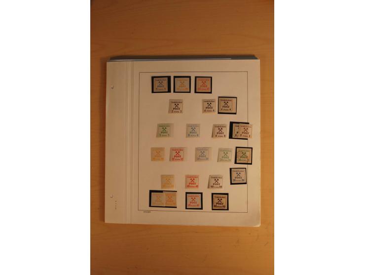 1945/49, sehr umfangreiche, ungebrauchte/postfrische und gestempelte Sammlung inkl. einiger Lokalausgaben mit vielen Farben, 