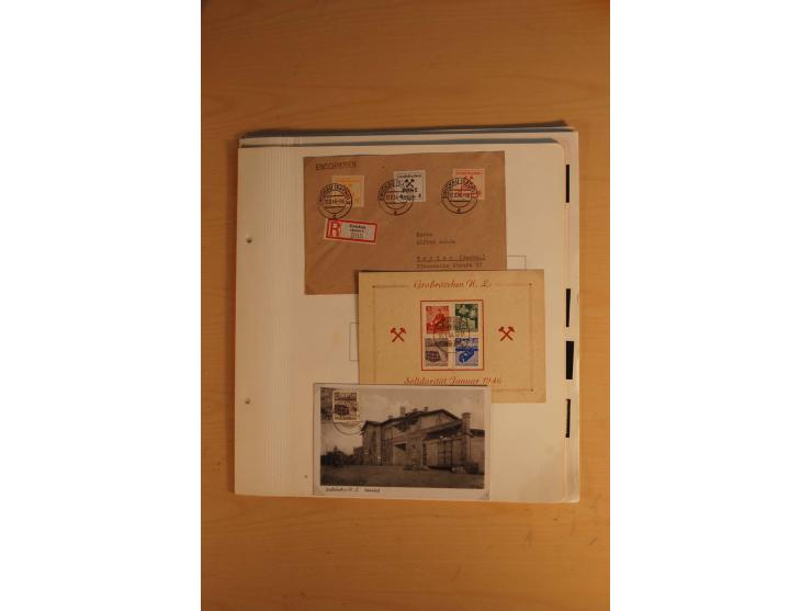 1945/49, sehr umfangreiche, ungebrauchte/postfrische und gestempelte Sammlung inkl. einiger Lokalausgaben mit vielen Farben, 