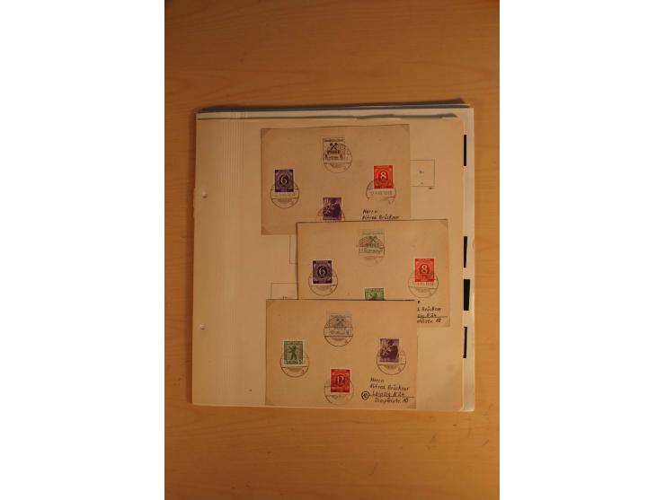 1945/49, sehr umfangreiche, ungebrauchte/postfrische und gestempelte Sammlung inkl. einiger Lokalausgaben mit vielen Farben, 