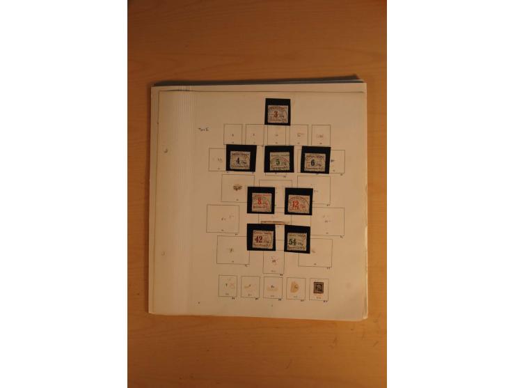 1945/49, sehr umfangreiche, ungebrauchte/postfrische und gestempelte Sammlung inkl. einiger Lokalausgaben mit vielen Farben, 
