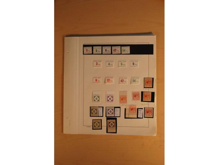 1945/49, sehr umfangreiche, ungebrauchte/postfrische und gestempelte Sammlung inkl. einiger Lokalausgaben mit vielen Farben, 