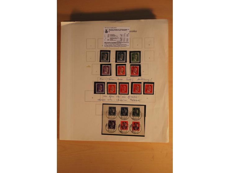 1945/49, sehr umfangreiche, ungebrauchte/postfrische und gestempelte Sammlung inkl. einiger Lokalausgaben mit vielen Farben, 